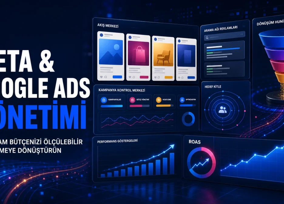 META ve Google ADS yönetimi performans reklamları ve dönüşüm takibi
